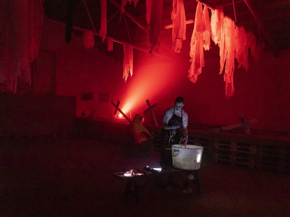 Close to 2,500 people visited the haunted labyrinth